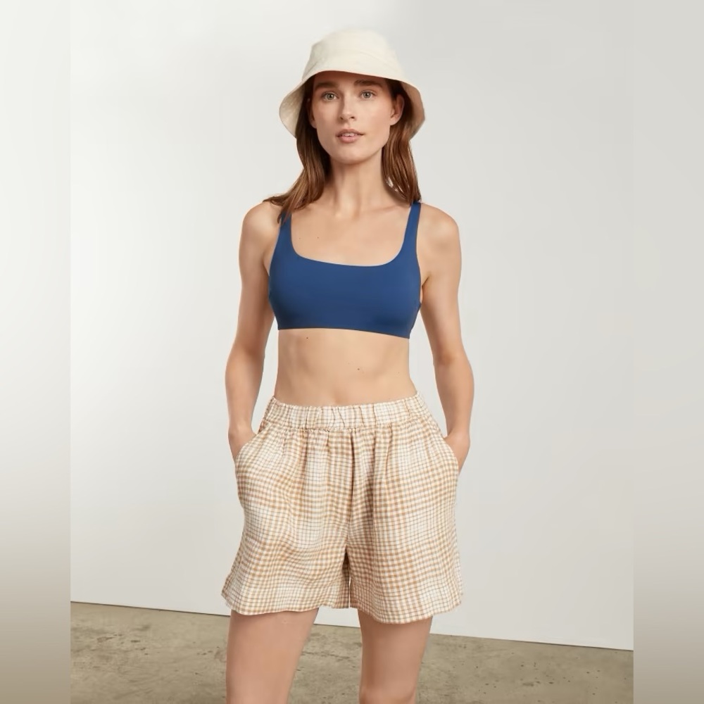 NEW Everlane Womens The Square-Neck Bikini Top Blue Dusk XS - Picture 9 of 16